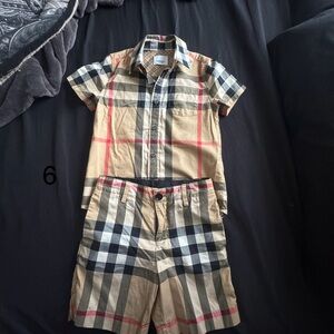 Burberry set size 6 kids